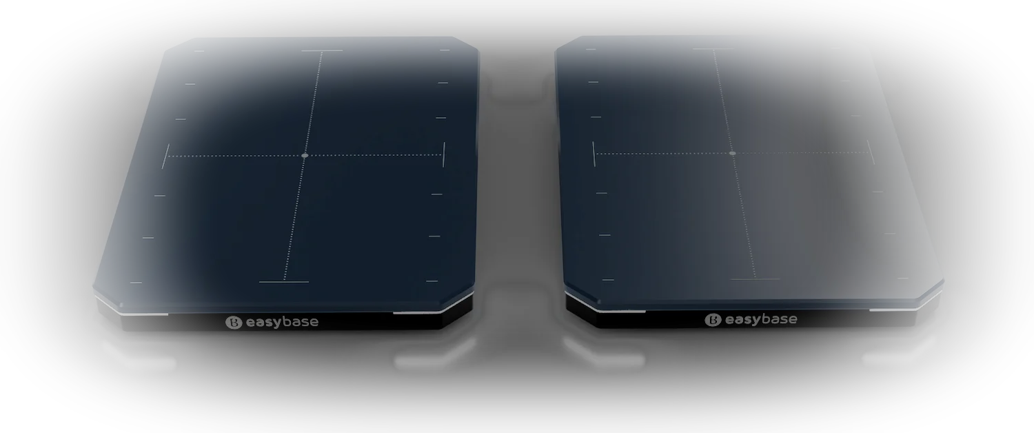 A pair of MELOQ EasyBase force plates